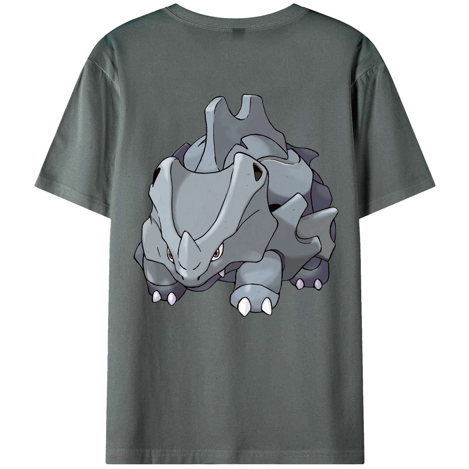 （画像用） ポケットモンスター Pokémon 綿100％ メンズ半袖Tシャツ（バックプリント） 通気性